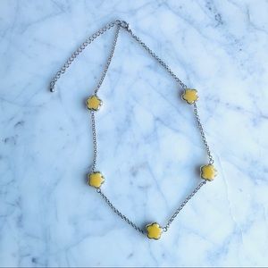 Vintage Puffy Enamel Flower Necklace